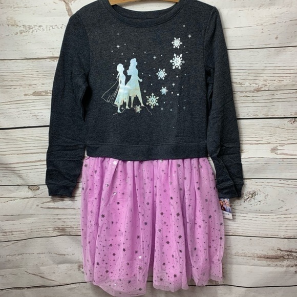 NWT Disney Frozen II Sweater Tutu Dress - Picture 2 of 6
